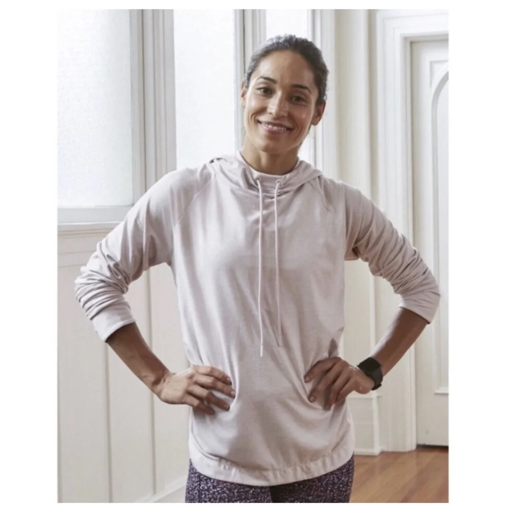 Athleta Uptempo Heather‎ Pink Hoodie Size XXS